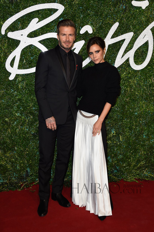 2014年英國時尚大獎紅毯：維多利亞·貝克漢姆 (Victoria Beckham) 、大衛(wèi)·貝克漢姆 (David Beckham)