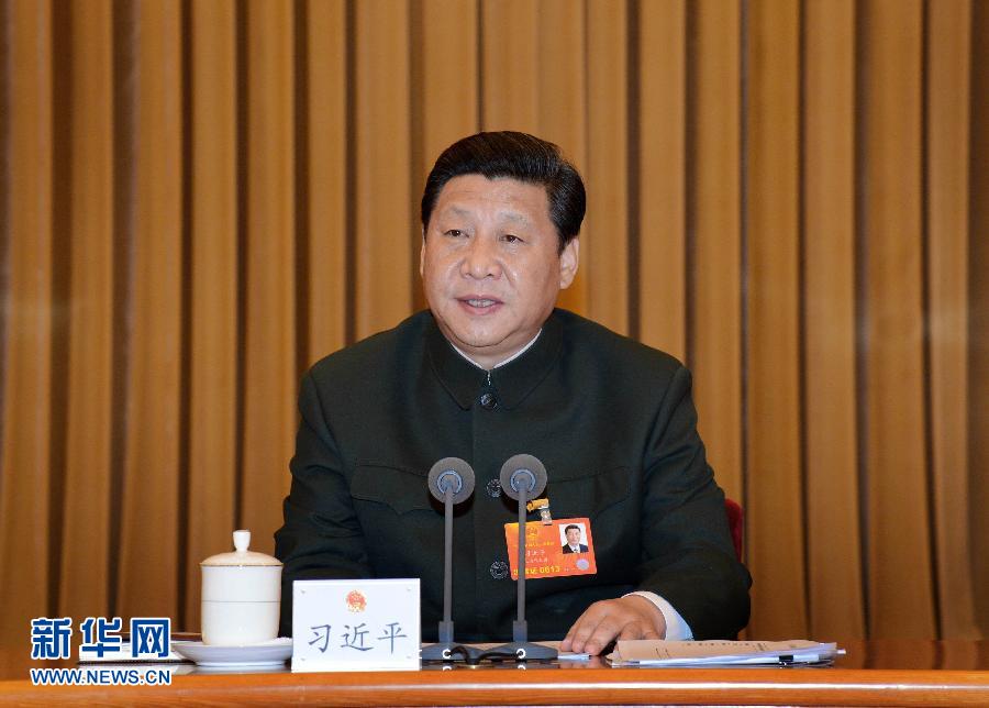 （兩會）（1）習(xí)近平出席解放軍代表團(tuán)全體會議并發(fā)表重要講話