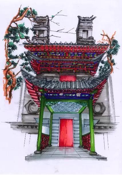 明艷的紅、生機(jī)的綠、深沉的藍(lán)、古樸的灰，足見(jiàn)博雅樓的獨(dú)特韻味。
