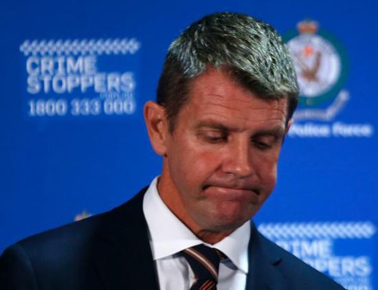 　新南威爾士州州長Mike Baird出席新聞發(fā)布會(huì)。