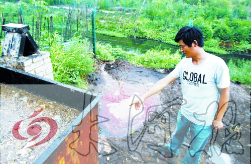 煉油點將骯臟、臭氣熏人的廢水直接排入溝渠。