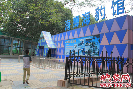 因?yàn)槭侵芤?，鄭州市?dòng)物園海洋館的游客并不多。