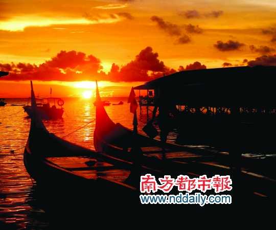 馬布村的日落。