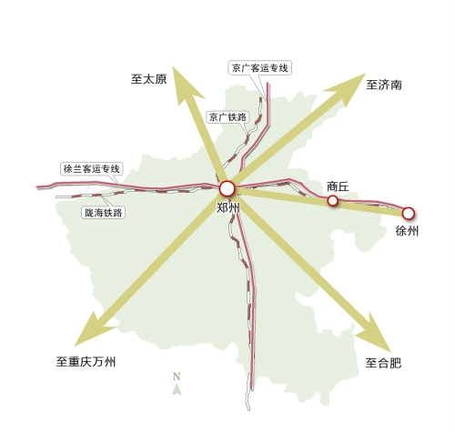 未來鄭州將成"米"字形鐵路樞紐 到周邊省會(huì)只需2小時(shí)