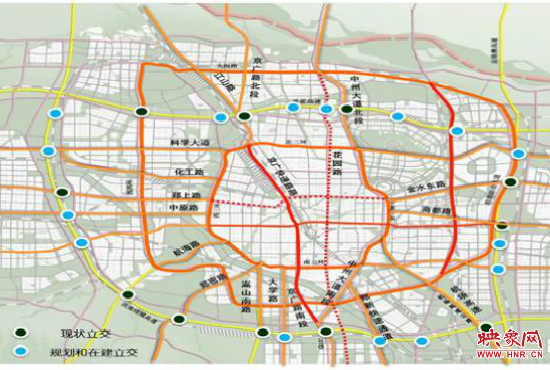兩環(huán)十七放射景觀廊道建設(shè)。