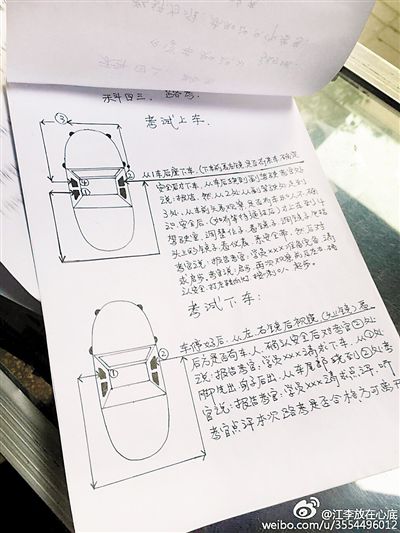 大叔手繪7米長(zhǎng)卷，為考“科目三”真是拼了