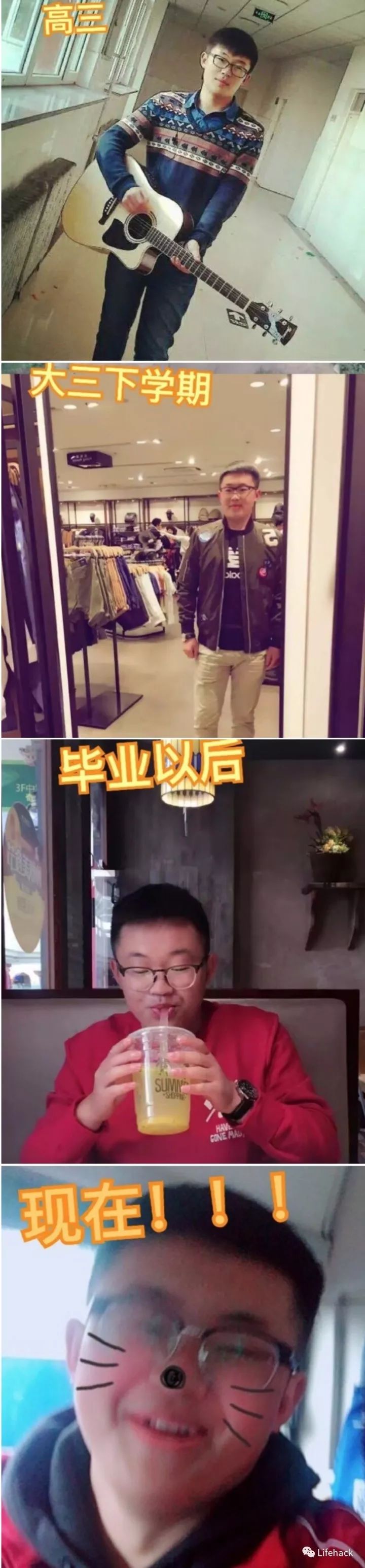 長胖20斤，臉型怎么變？這些例子看完扎心了！
