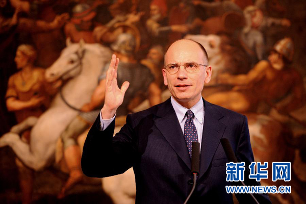  2月13日，意大利政府總理恩里科·萊塔宣布辭職。