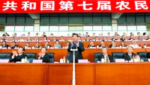 月16日，第七屆全國農民運動會開幕式在南陽市體育場隆重舉行