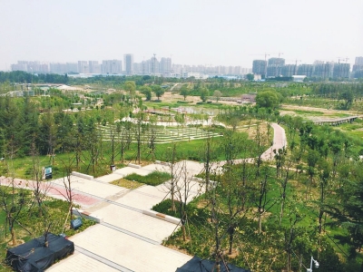 鄭州西流湖公園二期建設(shè)7月底完工