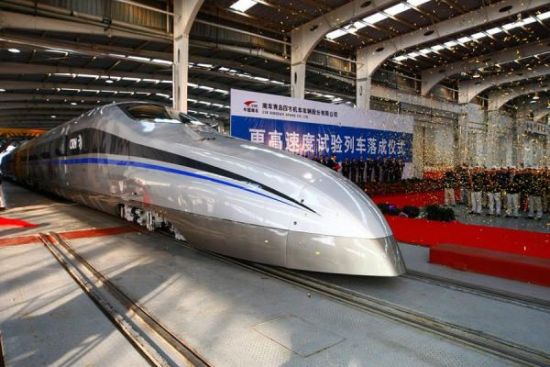 南車更高速度試驗列車，時速將超過500公里