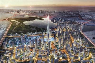迪拜計劃修建的觀光塔示意圖。