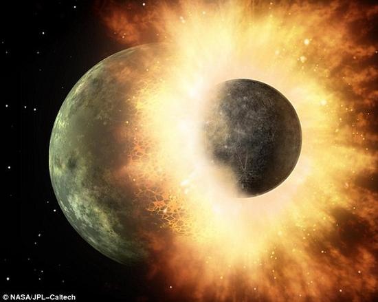 資料圖片：科學家說，45億年前跟忒伊亞行星的一場相撞，把水資源帶到了地球。