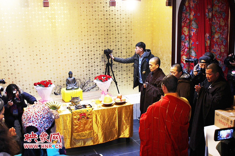 祈福法會(huì)現(xiàn)場(chǎng)。
