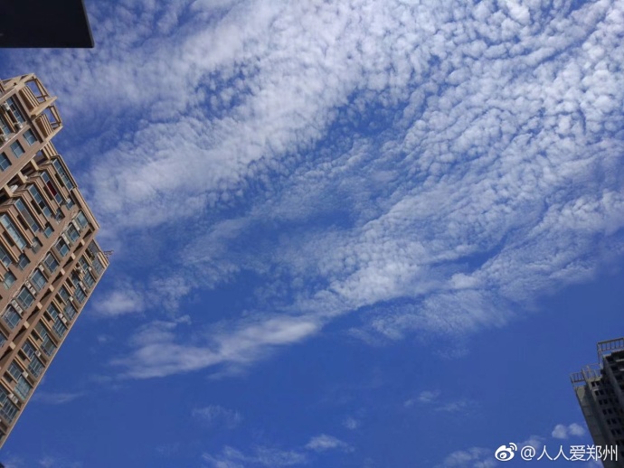 又被鄭州的藍天刷屏！隨便一拍就是手機壁紙