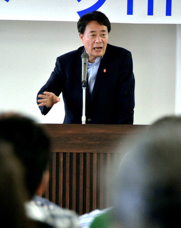 日本民主黨黨首海江田萬(wàn)里。