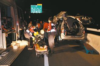 嘉義縣八十二號快速道路發(fā)生死亡車禍，造成二死一重傷慘劇。
