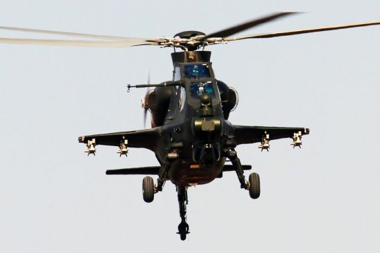 資料圖：解放軍武直-10攻擊直升機(jī)。