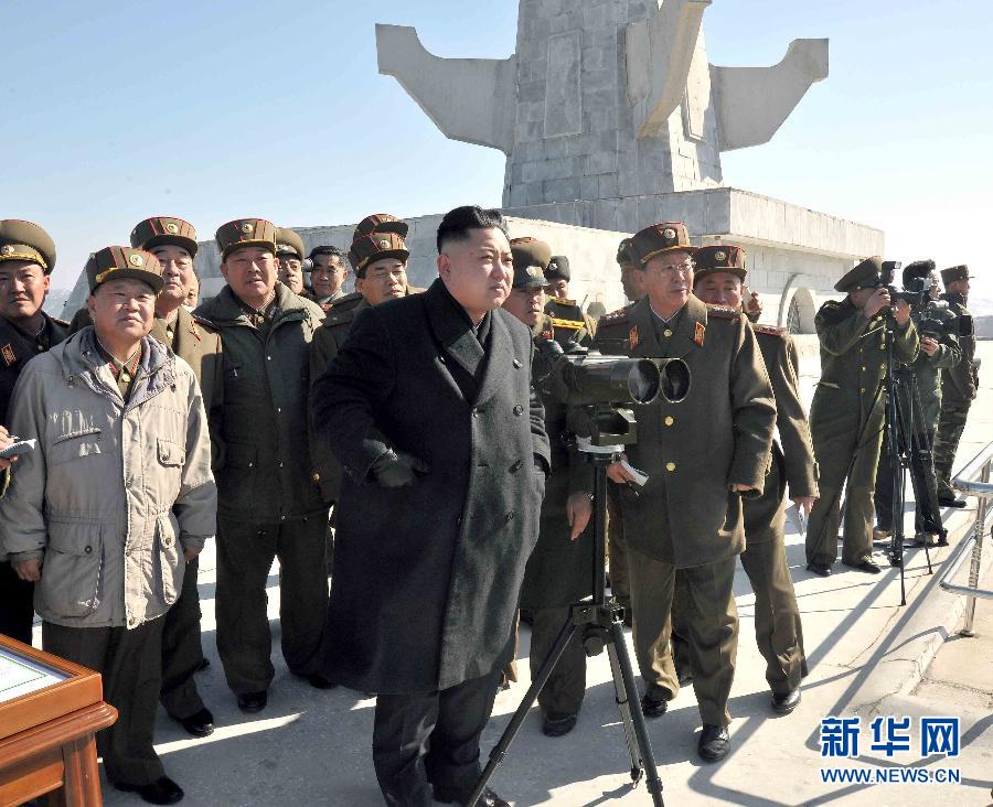 金正恩到場指導朝鮮炮兵實彈射擊訓練