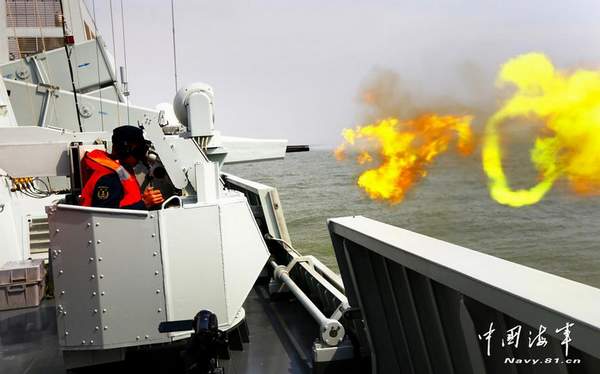 資料圖：海軍056護(hù)衛(wèi)艦進(jìn)行訓(xùn)練。