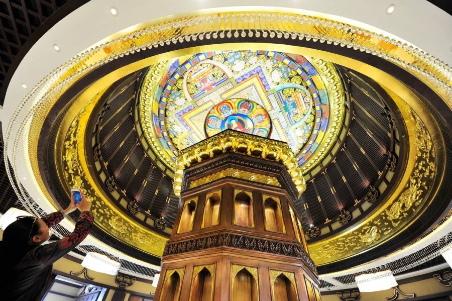河南洛陽(yáng)遺址上建武則天通天塔