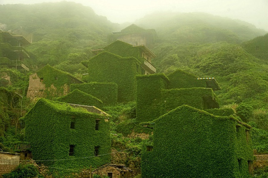 實(shí)拍被大自然吞沒(méi)的中國(guó)漁村